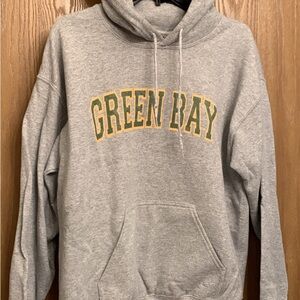 Gildan Gray Green Bay Sweater